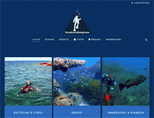 Tablet Screenshot of portoazzurrodivingcenter.com